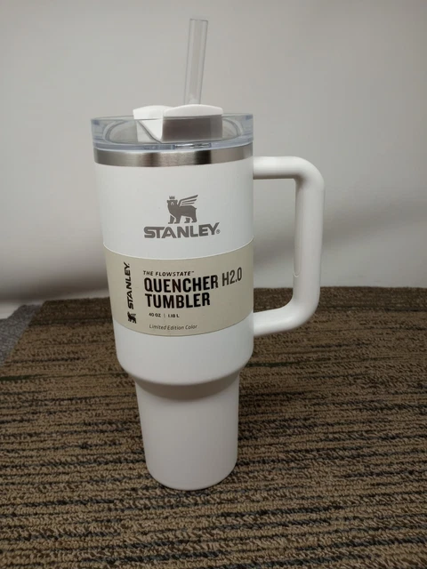NEW Stanley Quencher H2.0 Tumbler 40oz- Brilliant White Limited Edition! SCUFFS