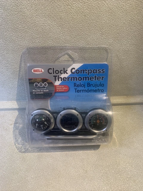 Hopkins 29015-8 Combo Clock / Compass / Thermometer - Lighted