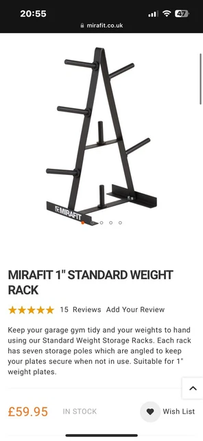 Mirafit weight tree online