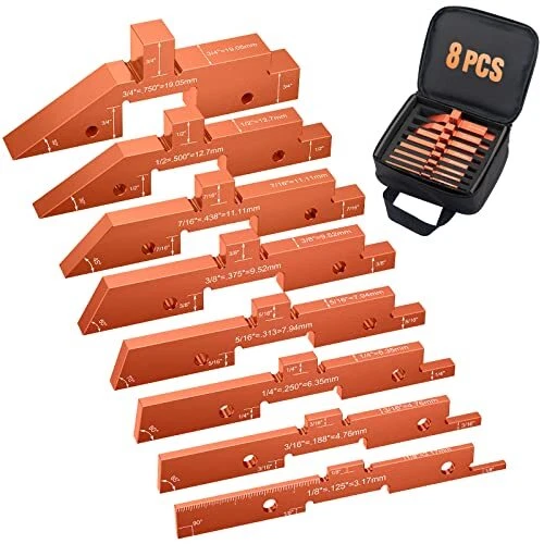 Router Table Setup Blocks Woodworking - 8pcs Aluminum Alloy Precision Setup