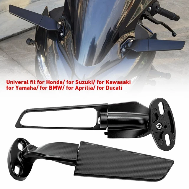 FITS Kawasaki NINJA ZX10R ZX6R Z636 ZX6RR Wind Swivel Wing Rearview Side Mirror