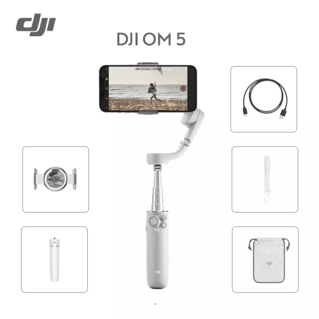 DJI OM5 OSMO Mobile 5 3-Axis Foldable Handheld Gimbal Stabilizer Selfie Tripod