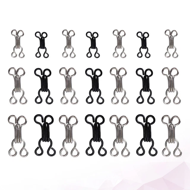 120 piezas sujetador conector hebilla ganchos de costura sujetadores de ojos capa de herramientas