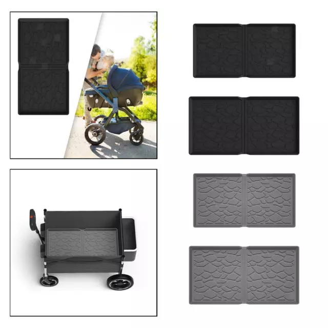 Silicone Stroller Wagon Mat Wagon Accessory Protection Easy Clean Portable