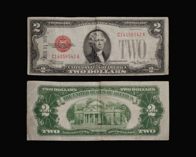 1928-D $2 Legal Tender Red Seal note Fr. 1505 US Currency