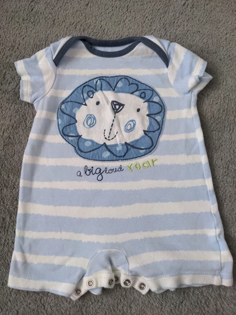 Lovely baby boys 3-6 months  clothes romper short sleeve shorty