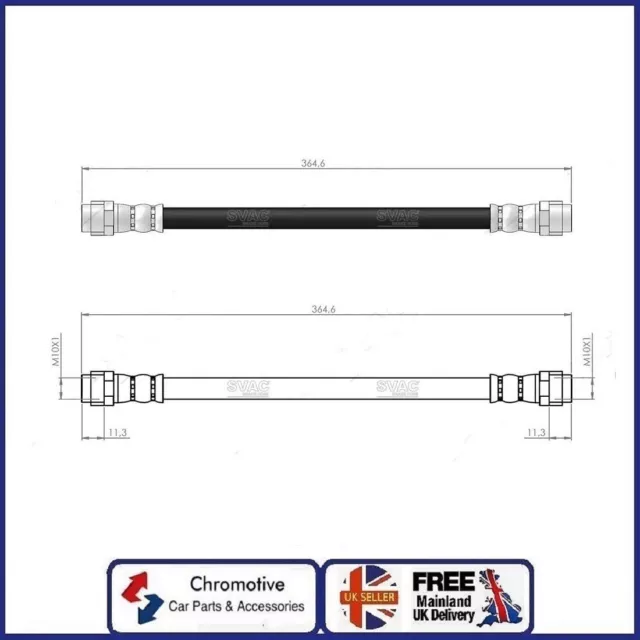 Manguera de freno trasera MERCEDES CLASE A W168 A140 A160 A190, VANEO W414 A1684280235