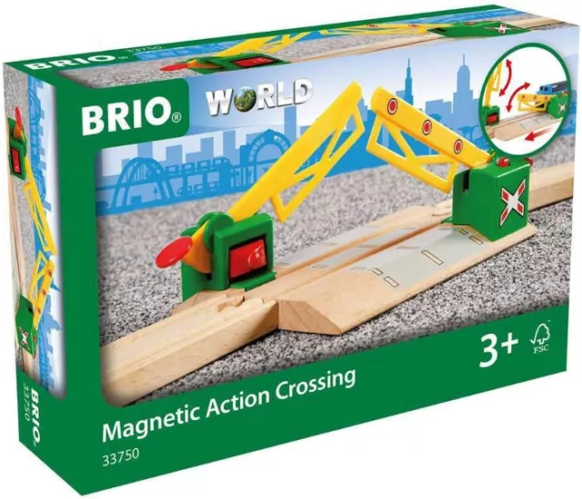 B-Ware: BRIO World Eisenbahn Bahn 33750 - Magnetische Kreuzung *