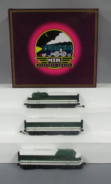 MTH 20-2177-1 O Gauge Southern F3 ABA Diesel Engine Set w/PS1 #4137/4143 EX/Box