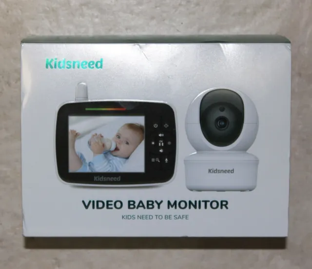 ¡Monitor de video para bebé Kidsneed con zoom panorámico remoto monitor de temperatura para cámara!
