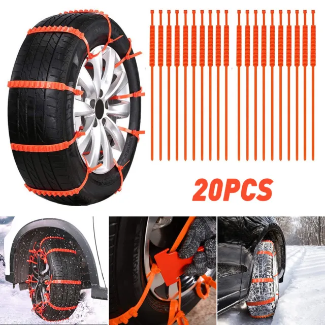 Zip Grip Go Cleated Winter Tire Traction Snow Ice Mud - Car SUV Van Truck  (2 packs)
