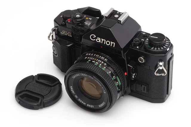 Canon A-1 Black Paint W.1.8 / 50mm #1310726 (1685821309)
