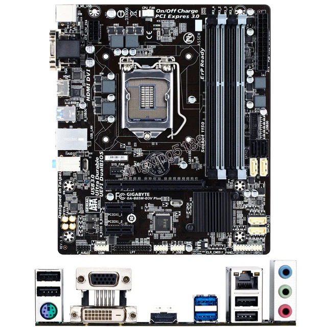 GIGABYTE GAB85MD3V PLUS for Intel Socket LGA 1150 Micro ATX