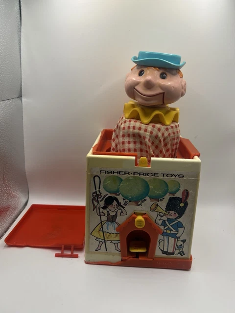 VINTAGE FISHER PRICE Jack In The Box 1970's 17.22 - PicClick UK