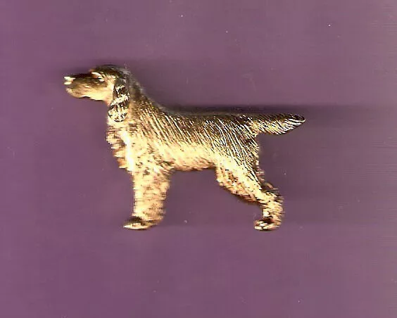 Gordon Setter Gold Plated Brooch Pin Jewelry