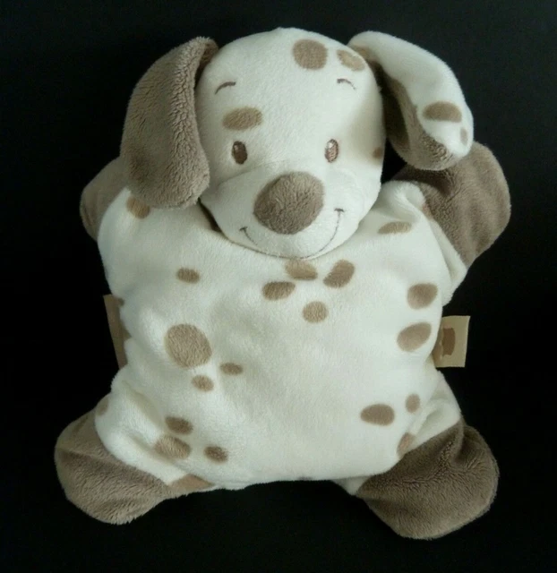 C. DOUDOU COUSSIN NATTOU CHIEN MAX beige beige taupe marron grelot  EXCELL. ETAT