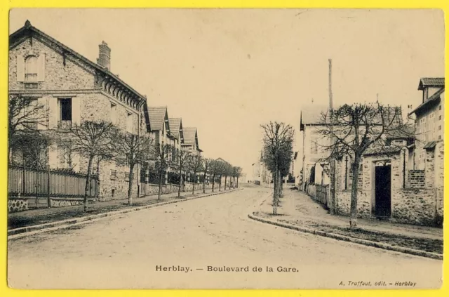 cpa 95 - HERBLAY (Val d'Oise) Boulevard de la GARE VILLAS