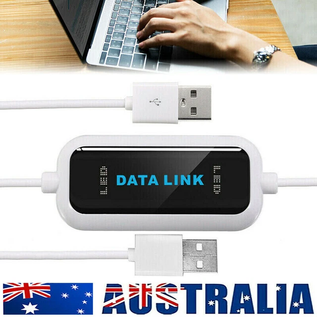 High Speed USB 2.0 PC to PC Laptop Share Data Link File Transfer Cable Copy Line