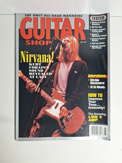 VTG RARE KURT Cobain Nirvana Guitar Shop Magazine May 1997 Newsstand No ...