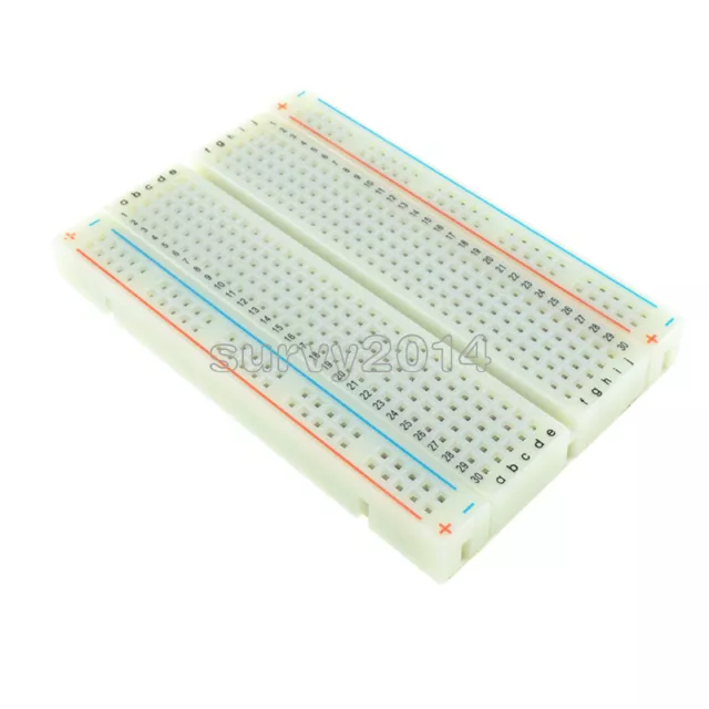 Mini Universal Solderless Breadboard 400 Contacts Tie-points Available