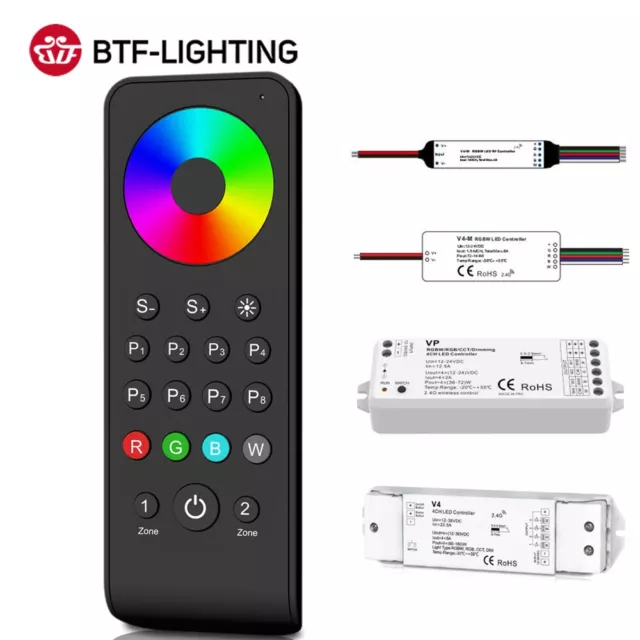 5050 RGBW LED Licht Streifen Controller 4CH 2,4 GHz  DC12V 24V 36V Max 720W 30m