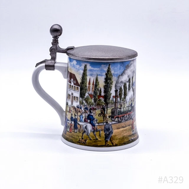 Boccale Da Birra In Ceramica 1 Litro Con Ballerini Tedeschi - Regalo Perfetto Per Amanti Della Birra - 2