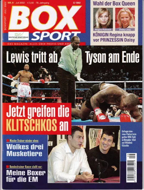 BOXSPORT Das Magazin: Alles über Profis und Amateure Nr. 9 Juli 2002