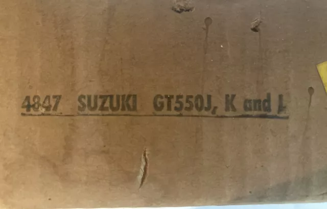 Vintage Bates Saddlebag Mounting Kit for 1972 - 1977 Suzuki GT550 New In Box