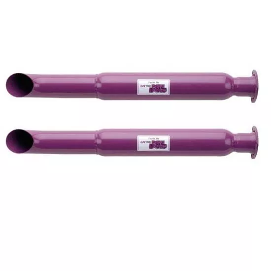 Flowtech 50232FLT Purple Hornies 3-Hole Shorty Glasspack Header Muffler