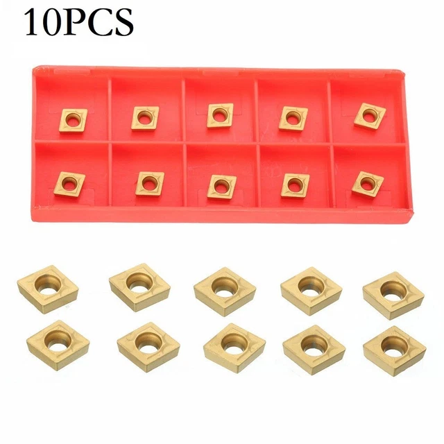 10PCS CCMT21.51  CCMT060204 US735 Carbide Inserts For Lathe Turning Tool Holder