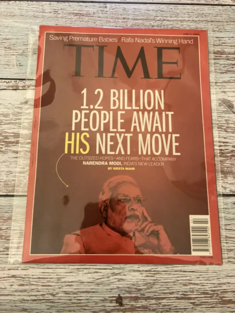 Narendra Modi Time Magazine June 2 2014 - 1.2 Billion People Await His Next Move