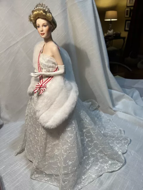 Franklin Mint Porcelain Princess Grace Of Monaco Heirloom Portrait Doll