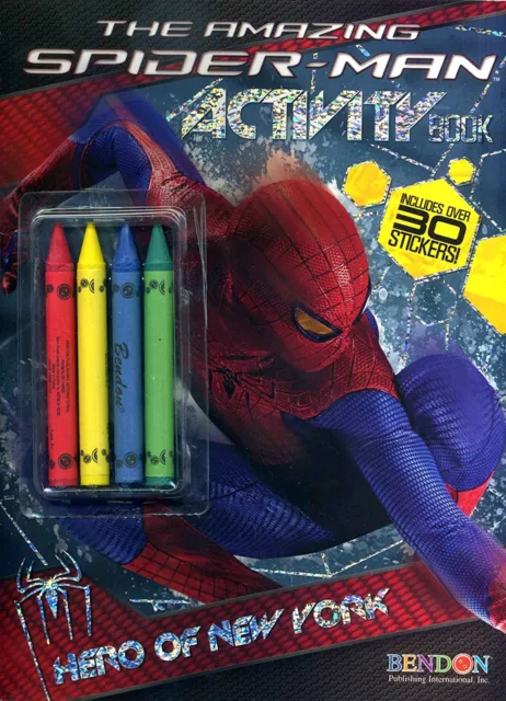 The Amazing Spiderman Activity Book W/crayons + Over 30 Stickers  ()