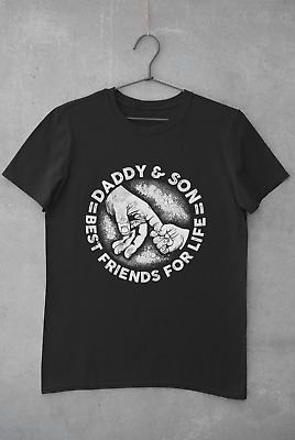 T Shirt Daddy & Son Dono Regalo Di Compleanno Papa 'gli uomini le donne BEST FRIENDS FOR LIFE
