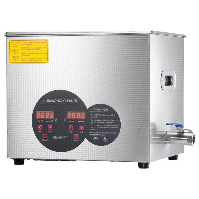 10L Digital Ultrasonic Cleaner Jewelry Watch Rings Home Industry Heater Tank