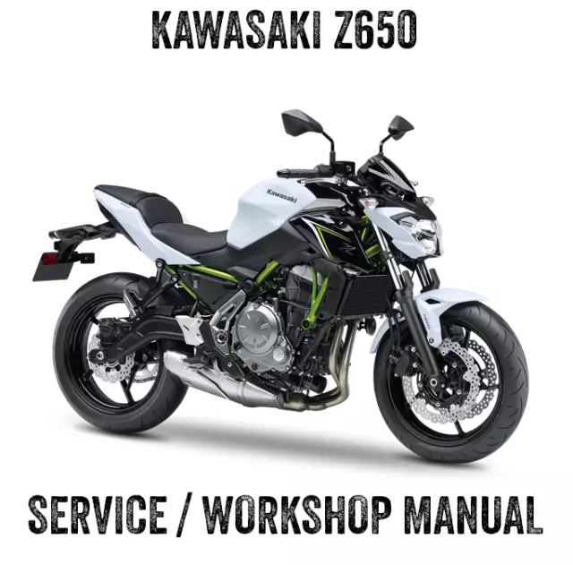 2017-2019 Kawasaki Z650 Workshop Service Repair Manual eBook PDF on CD