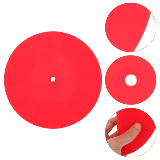 Tappetino disco in vinile protezione disco accessori rossi lavastoviglie