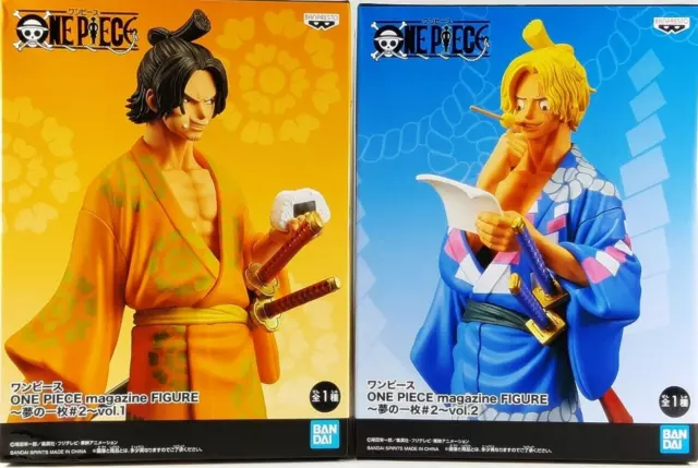 Juego de figuras de la revista One Piece Ace & Sabo, primera versión. Anime...