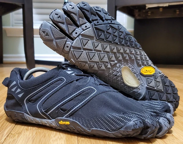 Vibram Five Fingers V-Trail Water Hiking Running Shoes Mens 8-8.5 Black 17M6901