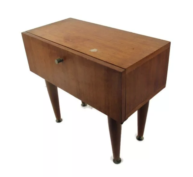 Vintage Nightstand Wood Mid Century Danish Modern style End table Commode Retro