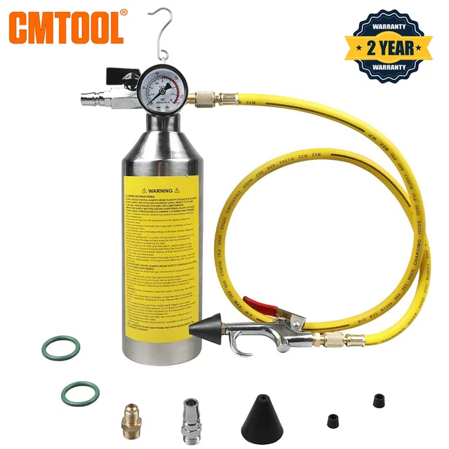 CAR A/C SYSTEM Flush Kit AC Pipe Condenser Evaporator Cleaning Bottle 0