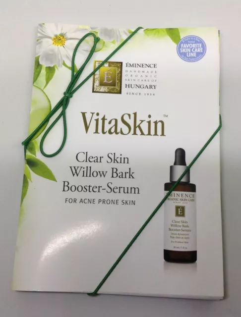 6 Eminence Clear Skin Willow Bark Booster-Serum Acne Prone Skin 6 Packs Organic