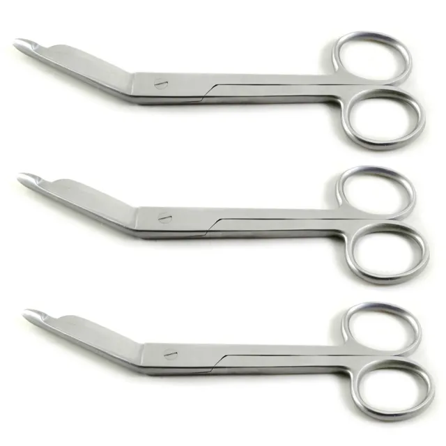 3 Lister Bandage Scissors 5.5" Surgical Medical Instruments Stainless Steel