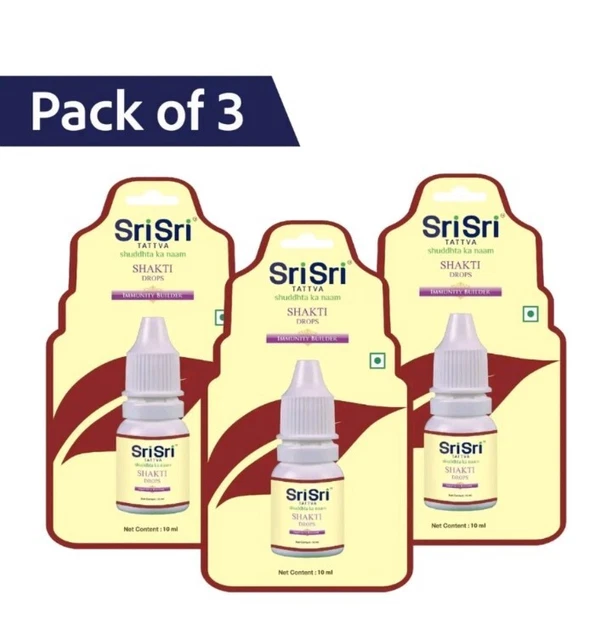 PACK OF 3 Sri Tattva Shakti Drops 10ML IMMUNITY BOOSTER