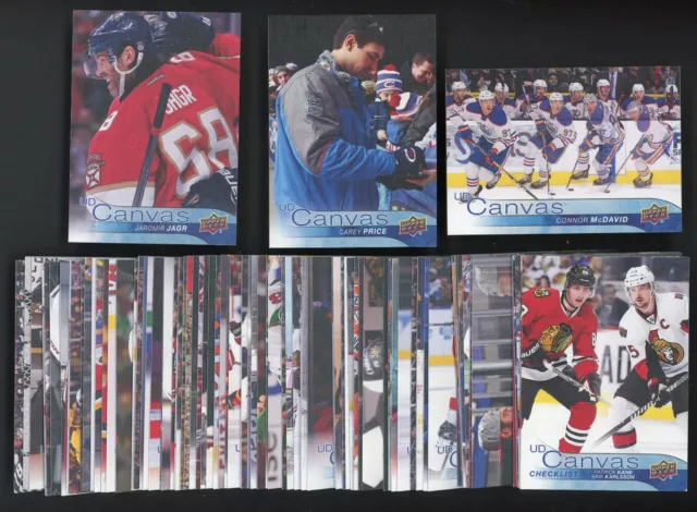 2016-17 Upper Deck Series 1 & 2 Canvas Partial Base Set (152 Of 180)    1507