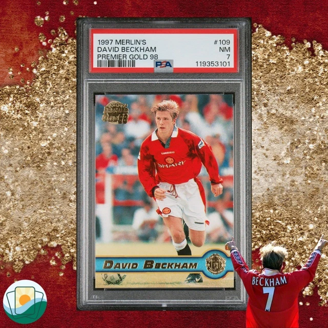 レア】ベッカム マンチェスターutd プレミアゴールド1998 カード