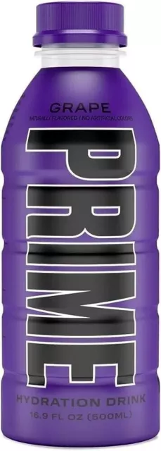 Prime Grape Hydration Energy Drink by KSI & Logan 500ml - Unopened NEW