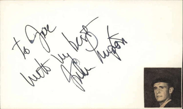 John Lupton D.1993 Actor Gunsmoke Signed 3" x 5" Index Card