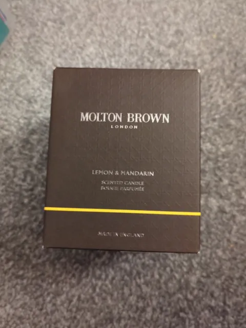 MOLTON BROWN - LEMON AND MANDARIN SINGLE WICK CANDLE - 190g NEW BOXED