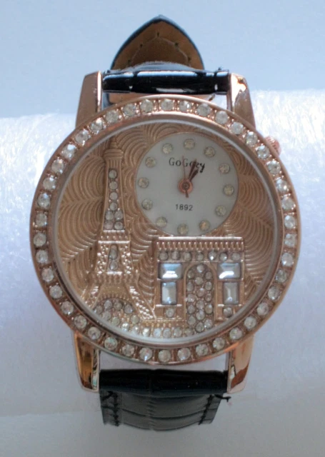 Montre Femme Speidel Plaquée Or - Cadran Doré, Quartz, étanche 30m - Vintage Années 80, Neuf Sans étiquettes